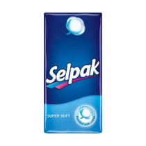 Silpack Paper Tissue Pocket 10 Pieces 4 Layers 21cm x 21cm Ultra Soft