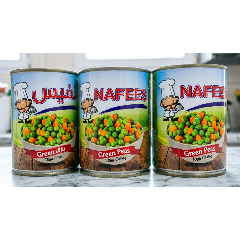 Nafis Green Peas With Carrots 400 gm 3 Pieces
