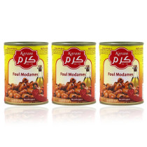 Karam Fava Beans Spicy Easy Open Cans 380 Grams 3 Pieces