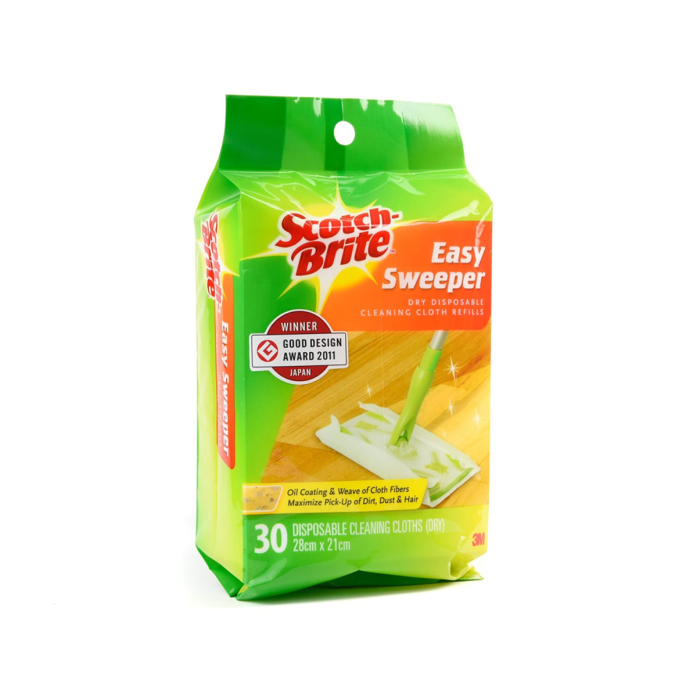 3M Scotch Brite Easy Sweeper Dry Wipes Pack 30pcs.