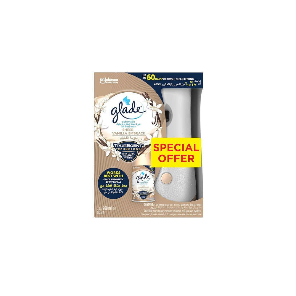 Glade Automatic Holder Sheer Vanilla