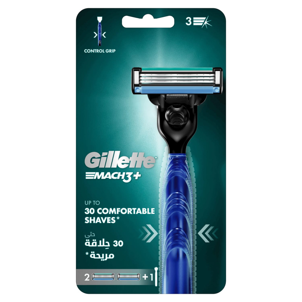 Gillette Mach3 Razor with 2 Refill Blade