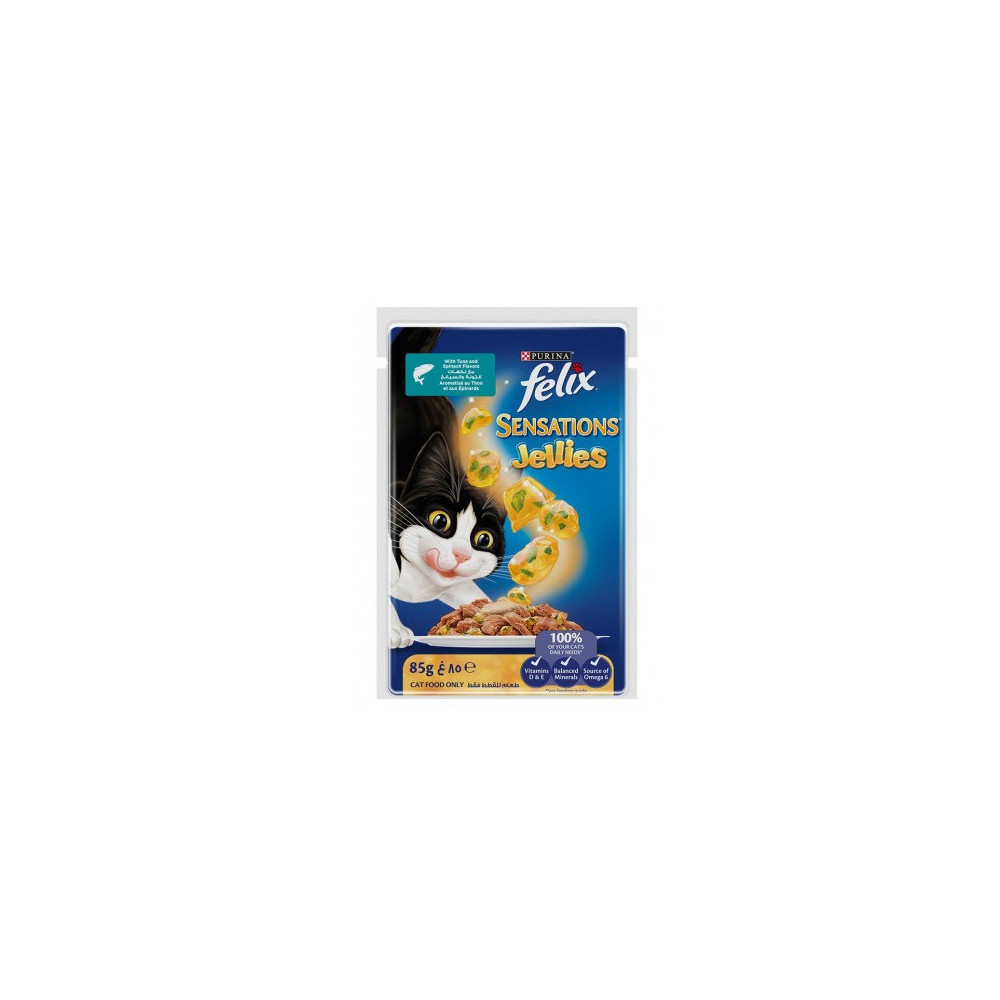 Felix Sensation Tuna & Spinach85g 24