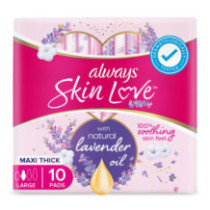 Always Total Protection Large Sanitary Pads (10 Pieces)