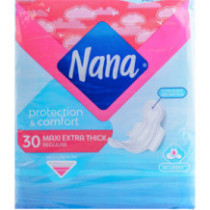 Nana feminine pads with wings 30 pads