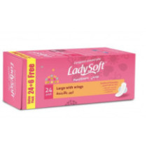 Lady Soft Extra Thick Daily with Wings 24 pads
