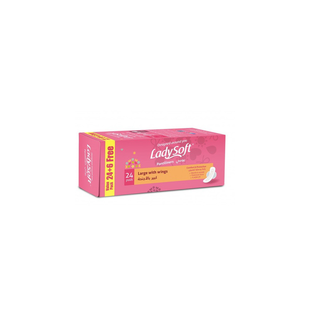 Lady Soft Extra Thick Daily with Wings 24 pads