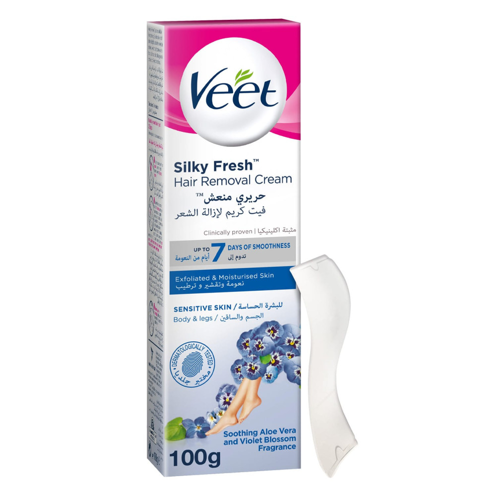 Veet Hair Remover Cream For Sensitive Skin 100g With Aloe vera