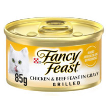 Fancy Fest Wet Food Grilled Chicken & Beef Flavored in Gravy85 g