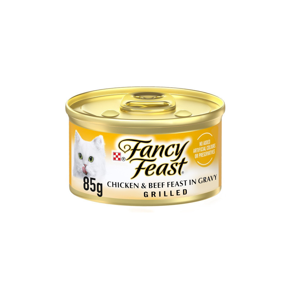 Fancy Fest Wet Food Grilled Chicken & Beef Flavored in Gravy85 g
