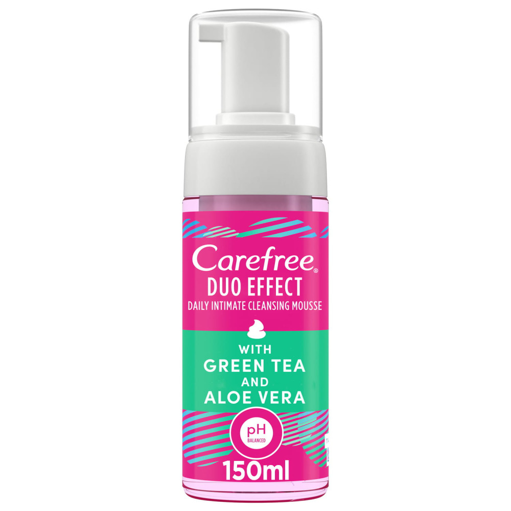 Carefree Foaming Women's Wash With Green Tea And Aloe Vera 150ml