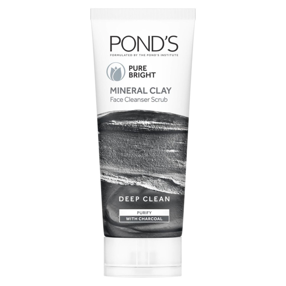 Pond's Pure Bright Clay Facial Cleanser Scrub 90 g