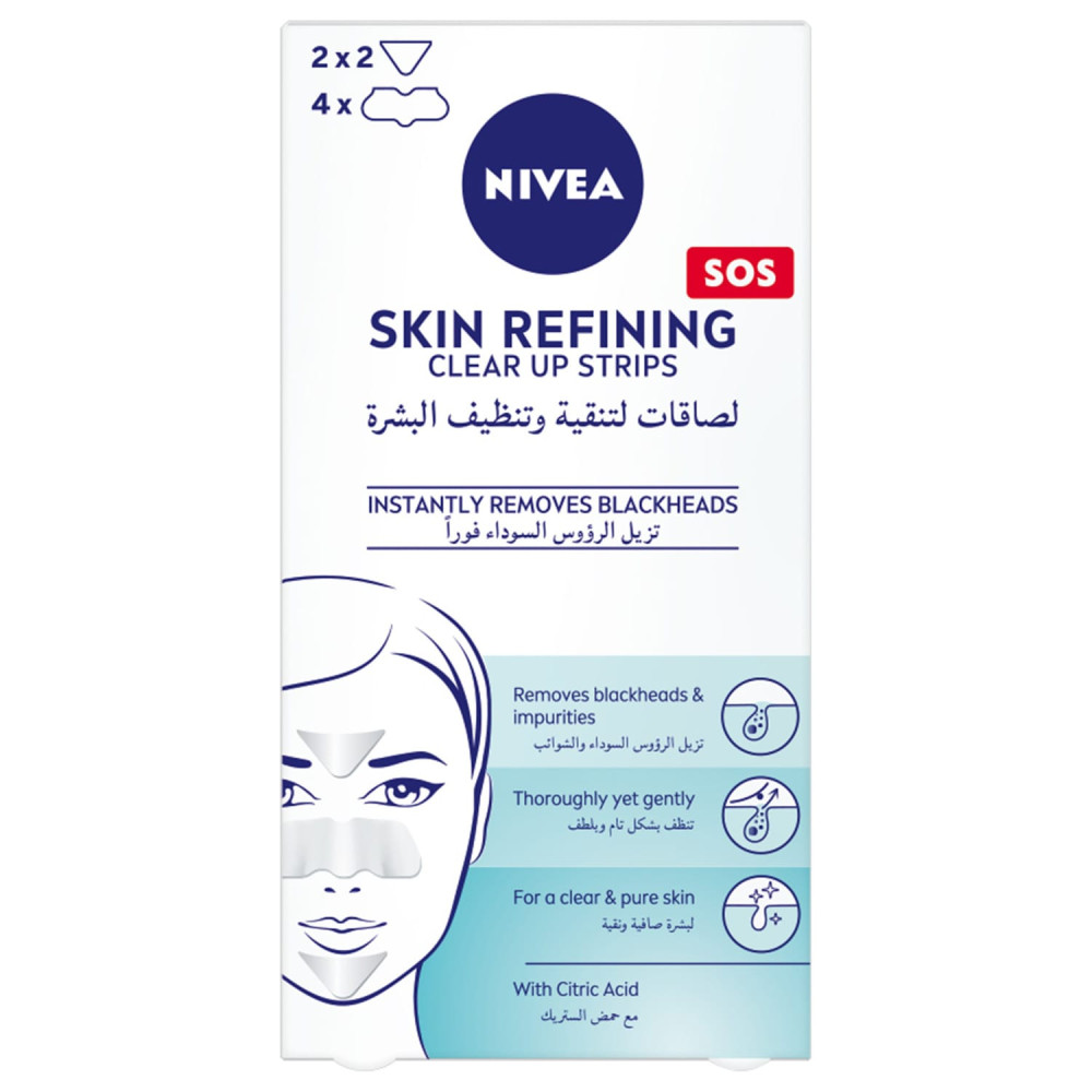 Nivea Face Strips Skin Refining Clear-Up 6 pcs