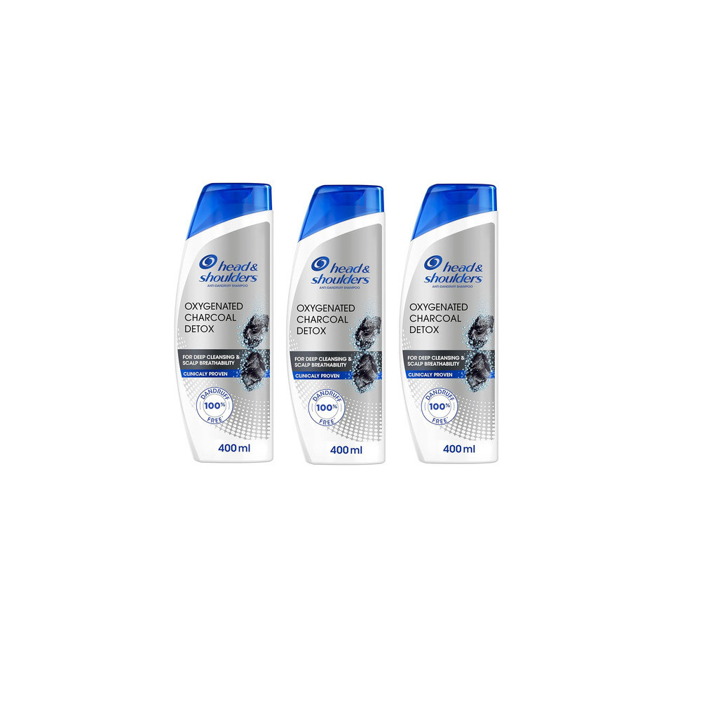 Head & Shoulders Charcoal Shampoo 400 ml 3 Pieces