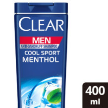 Clean & Clear Men Cool Sport Menthol Anti-Dandruff Shampoo 400 ml
