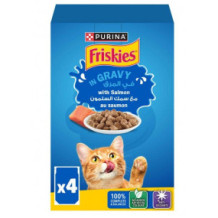 Friskes Gravy With Salmon 85g 4 Pieces