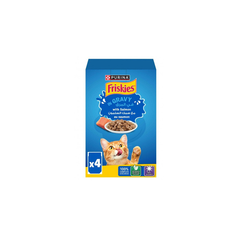 Friskes Gravy With Salmon 85g 4 Pieces