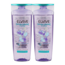 Loreal Elvive Hyaluron Pure Twin Pack Shampoo 2X400 ml