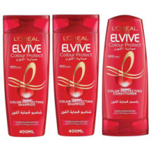 Loreal Elvive Shampoo 400 ml 2 Pieces + Conditioner 360