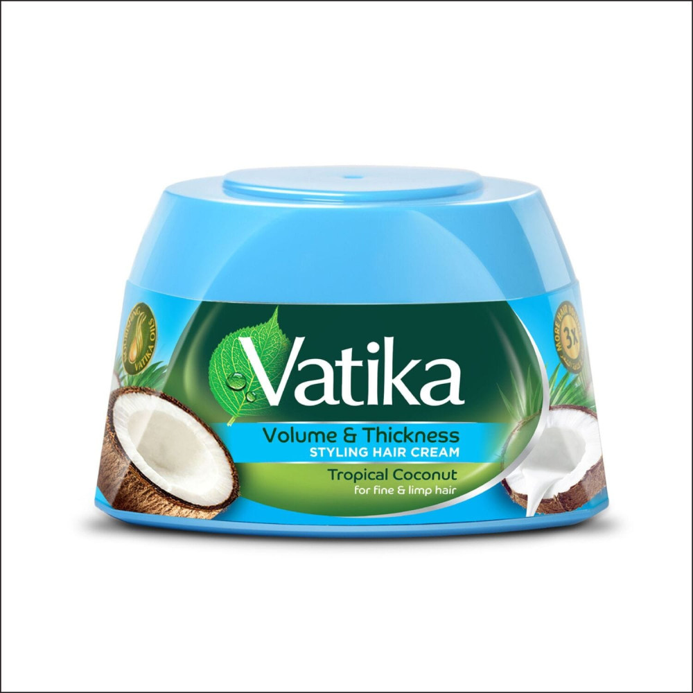 Vatika Volume & Thickness Styling Hair Cream Tropical Coconut 140 ml