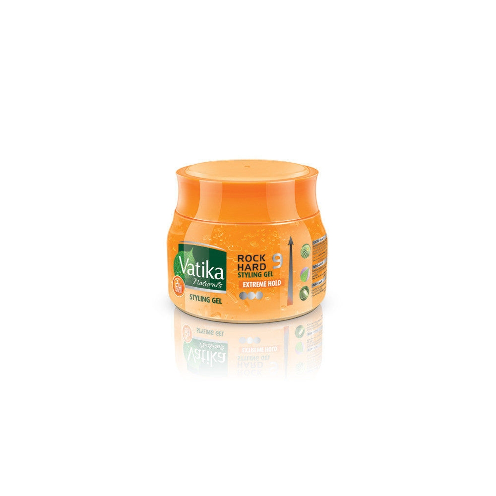 Vatika Hair Gel - Extreme Hold - Rock Hard - Alcohol Free - 500Ml