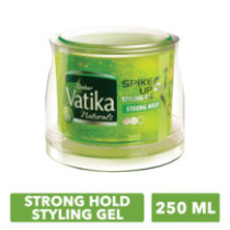 Dabur Vatika Naturals Strong Hold Spike Up Styling Hair Gel Green 250 ml