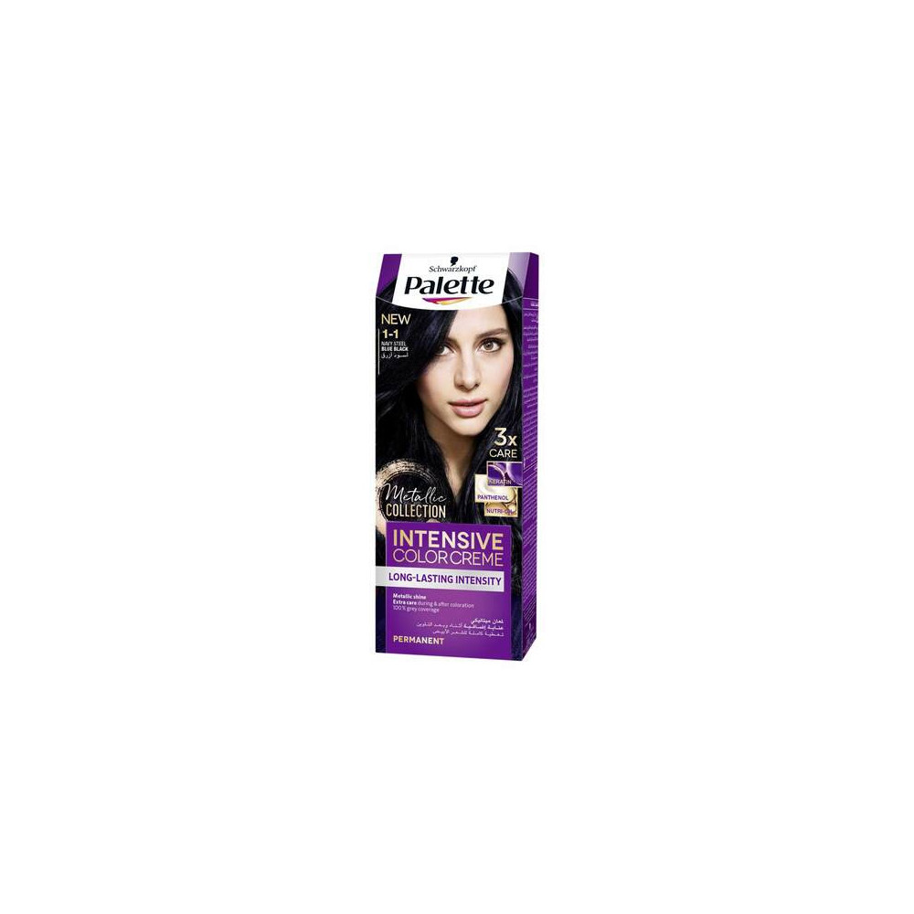 Paletti Semi-Permanent Hair Dye Black Blue 1-1