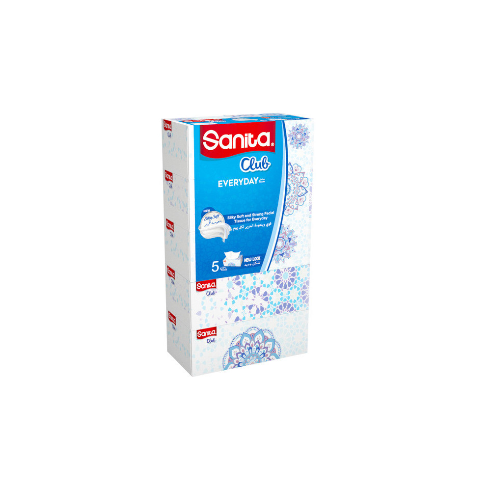 Sanita Club Face Tissues 170 Sheets 5 Pack
