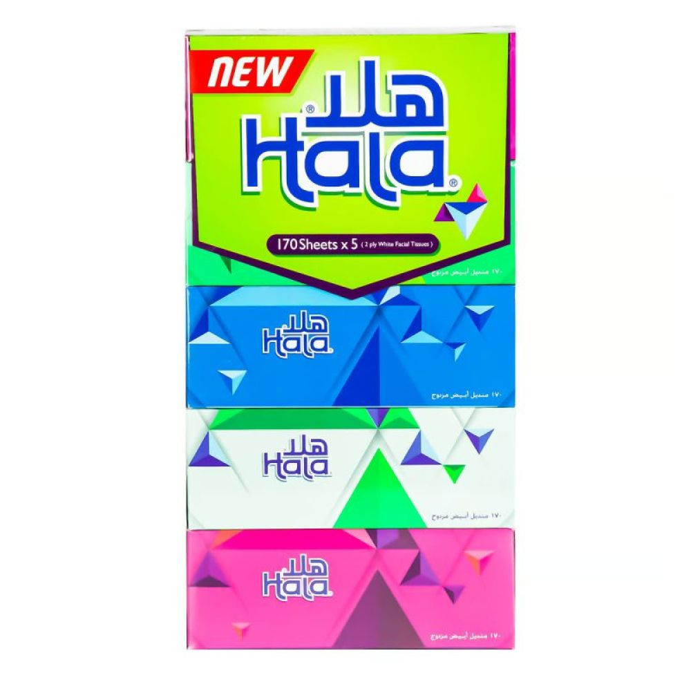 محارم وجه هلا 170 ورقة 5 باكيت