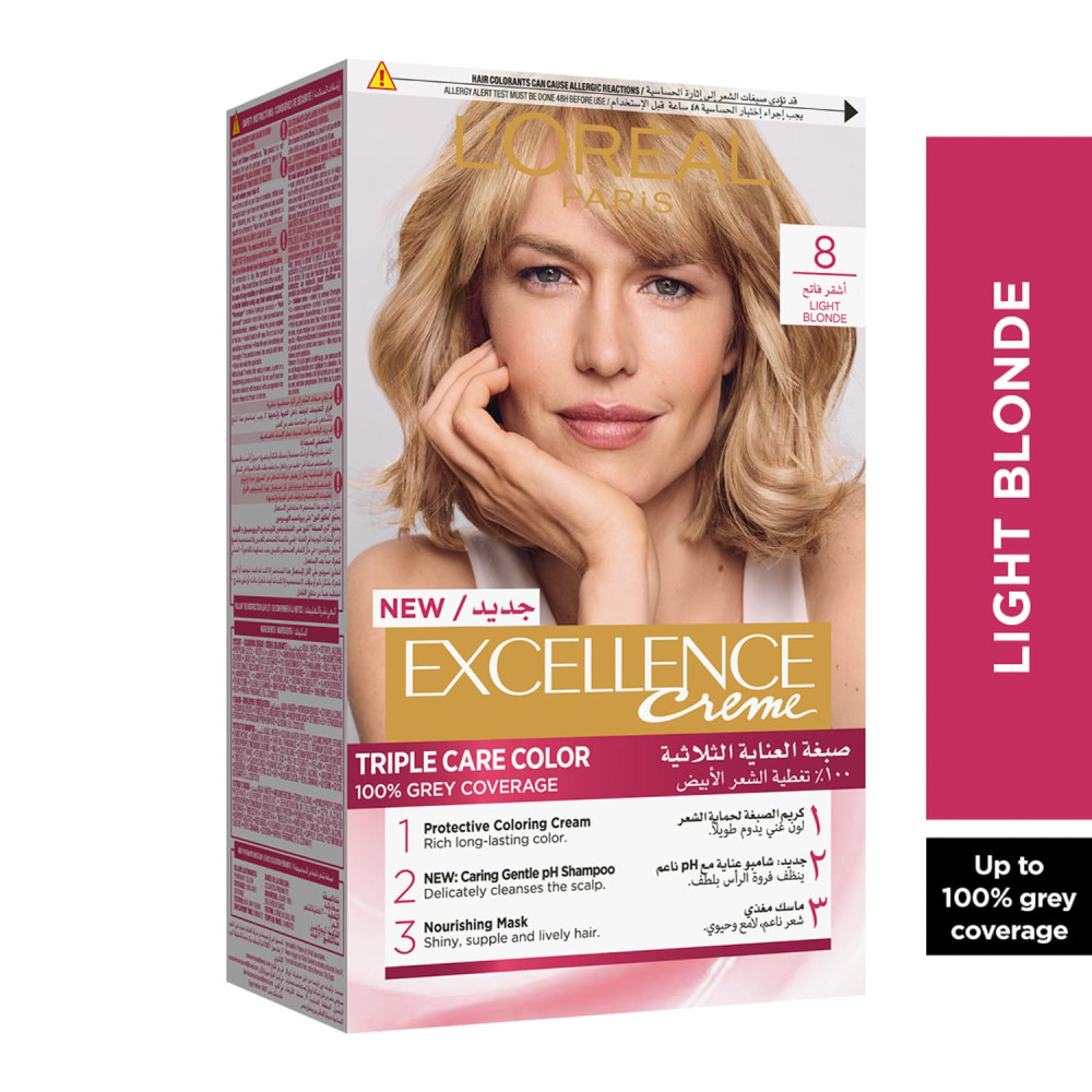 L'Oréal Paris Hair Dye - Excellence No. 8
