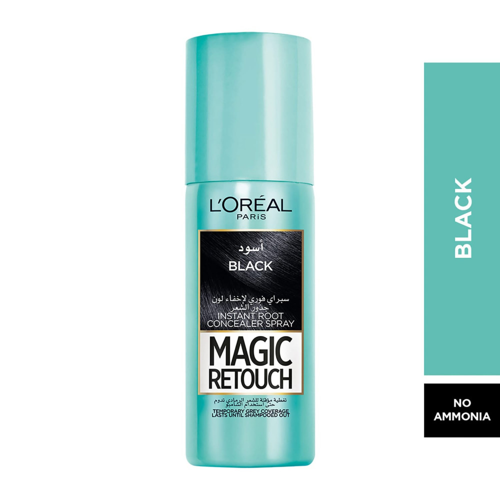 L'Oréal Magic Touch Hair Dye Spray Black 75ml
