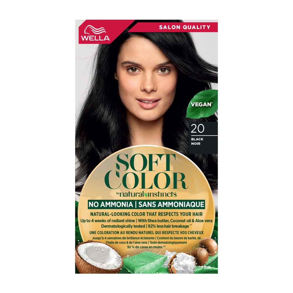Wella Soft Color Natural Hair Dye SC 20 - Black