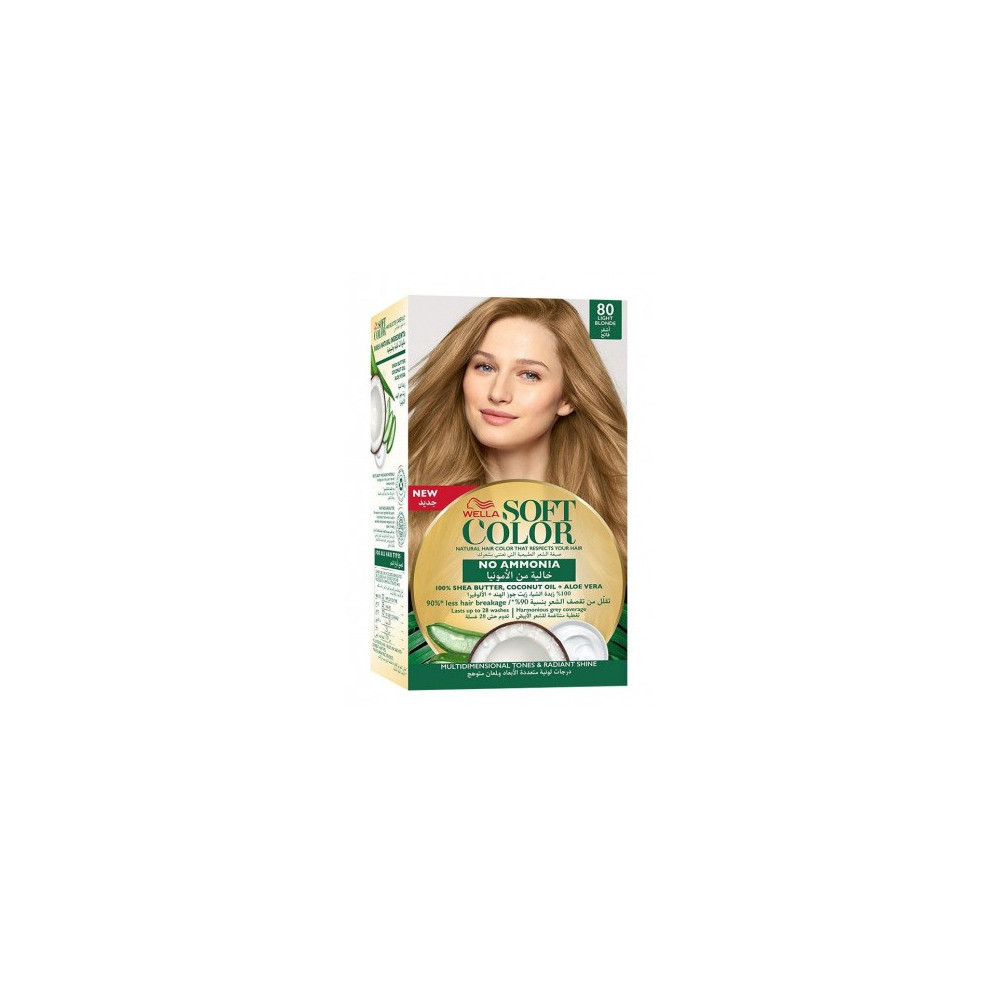 Wella Soft Color Natural Hair Dye SC 80 - Light Blonde