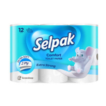 Silpack Bath Towel Roll 150 Double Sheets 9.6cm 12cm 12 Rolls