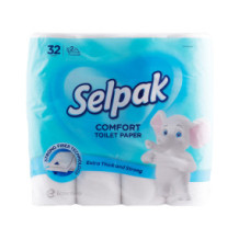 Silpack Bath Towel Roll 150 Double Sheets 9.6cm 12cm 32 Roll
