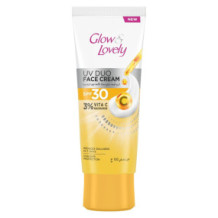 كريم جلو آند لوفلي ديو للوجه SPF30 3% فيتامين C نياسيناميد 100 جم