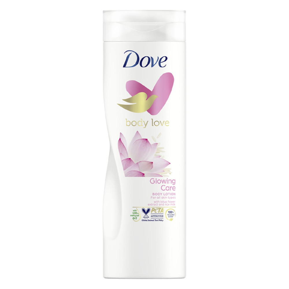 Dove Glowing Care With Lotus Flower and Rice Milk Body Lotion 400 ml