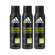 Adidas Pure Game Deo Body Spray Value Pack 3 x 150 m