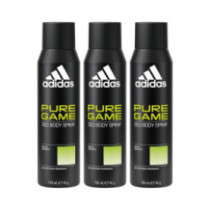 Adidas Pure Game Deo Body Spray Value Pack 3 x 150 m
