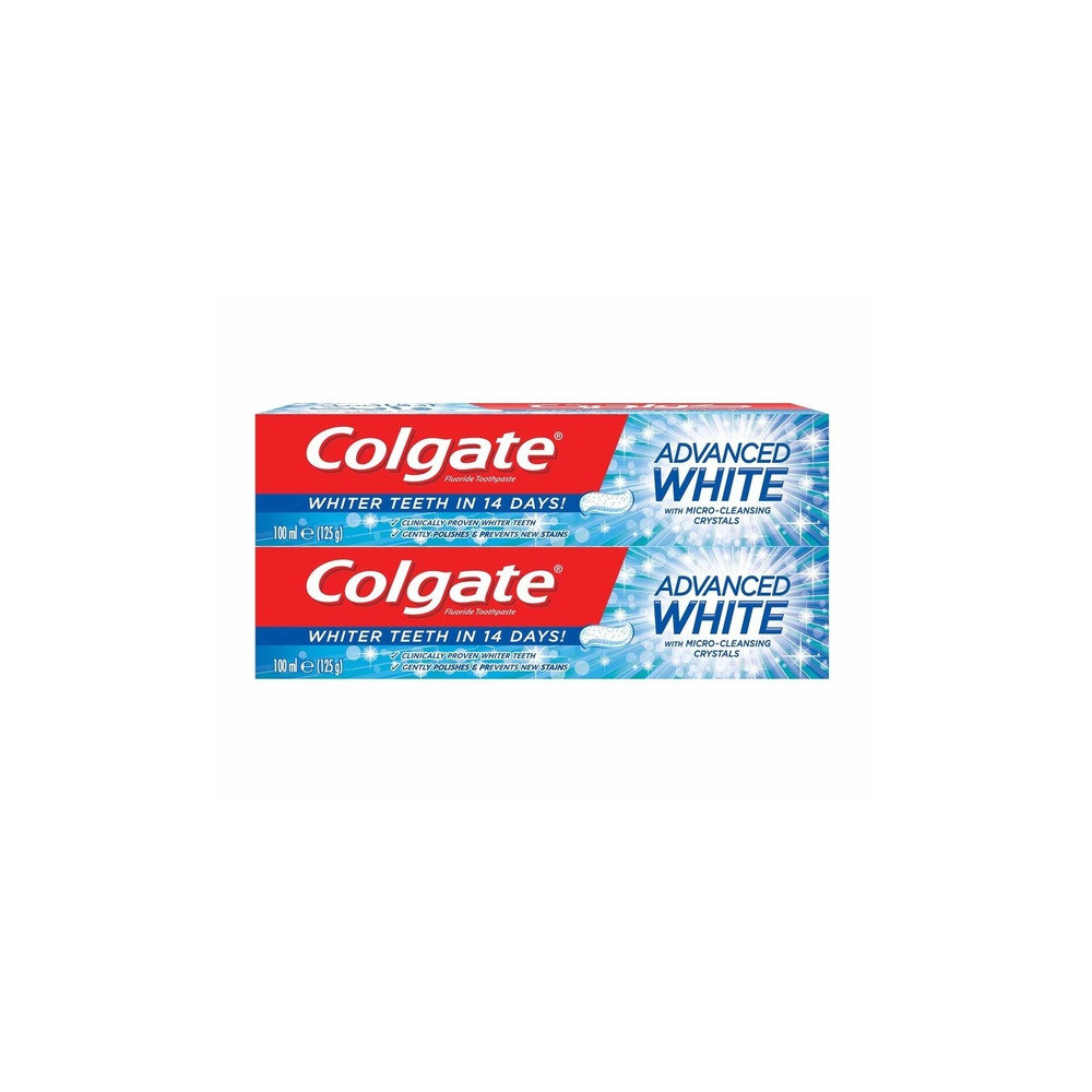 Colgate Toothpaste Advanced White 2 x 100ml