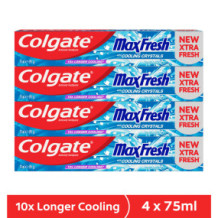 Colgate Toothpaste MaxFresh Cool Mint 4 x 75ml