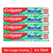 Colgate Toothpaste MaxFresh Clean Mint 4 x 75ml
