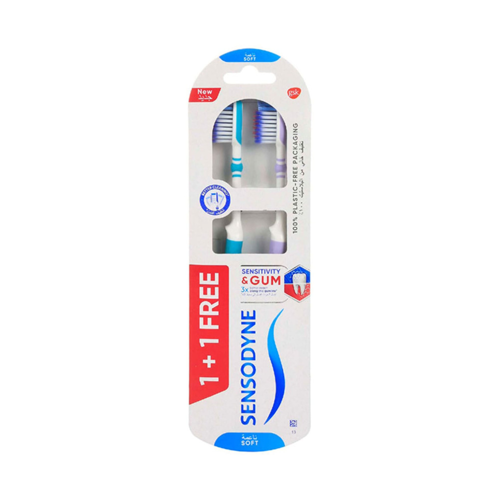 Sensodyne Sensitivity And Gum Soft 1+1 Tooth Brush 1Pkt
