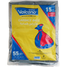 Volcano garbage bags 55 gallons 15 pieces 2 packs