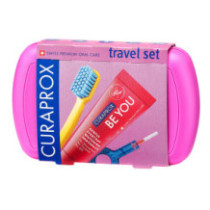 Cuerabrooks Travel Brushes Set + PU10ml Pink