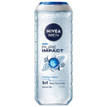 Nivea Men Shower Gel 3in1 Pure Impact Fresh Scent 500 ml