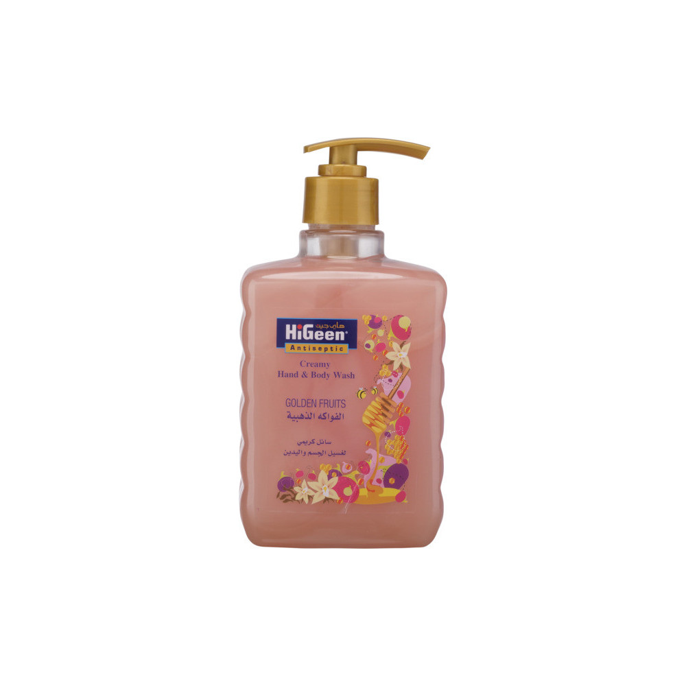 Hi Geen Antiseptic Creamy Hand & Body Wash Golden Fruits 500 ml