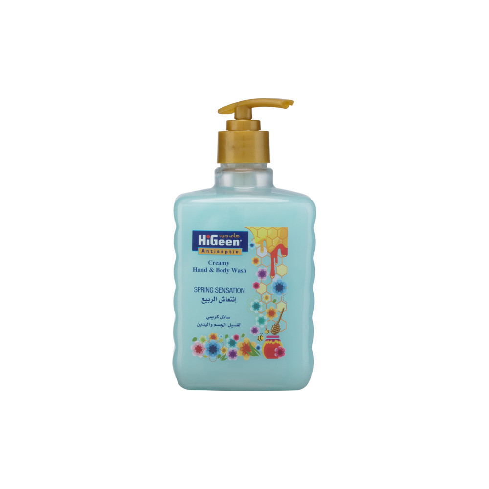 Hi Geen Antiseptic Creamy Hand & Body Wash Spring Sensation 500 ml
