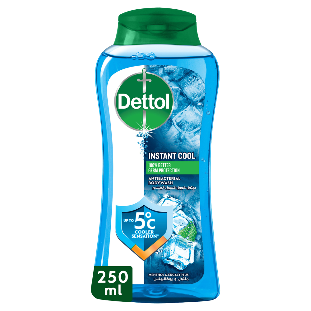 Dettol Cool Shower Gel & Body Wash Menthol & Eucalyptus Scent 250 ml