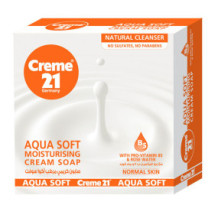 Cream 21 Aqua Soft Moisturizing Cream Soap 4 x 125g